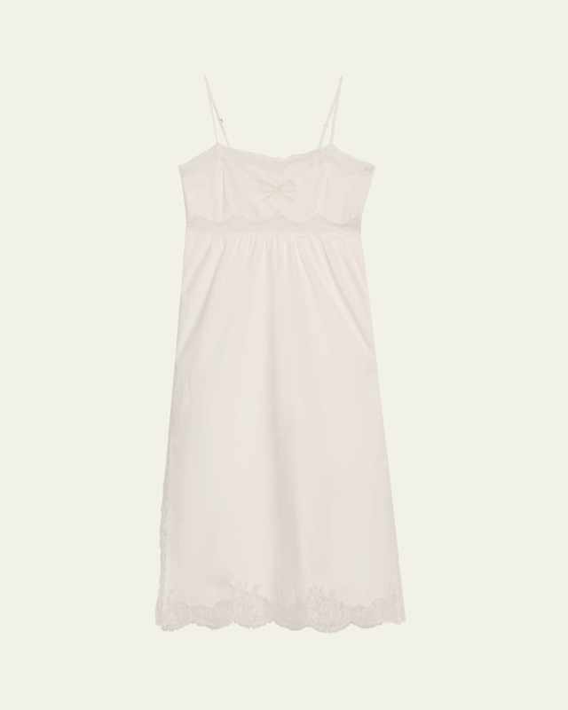 Vinca Lace-Trim Midi Dress